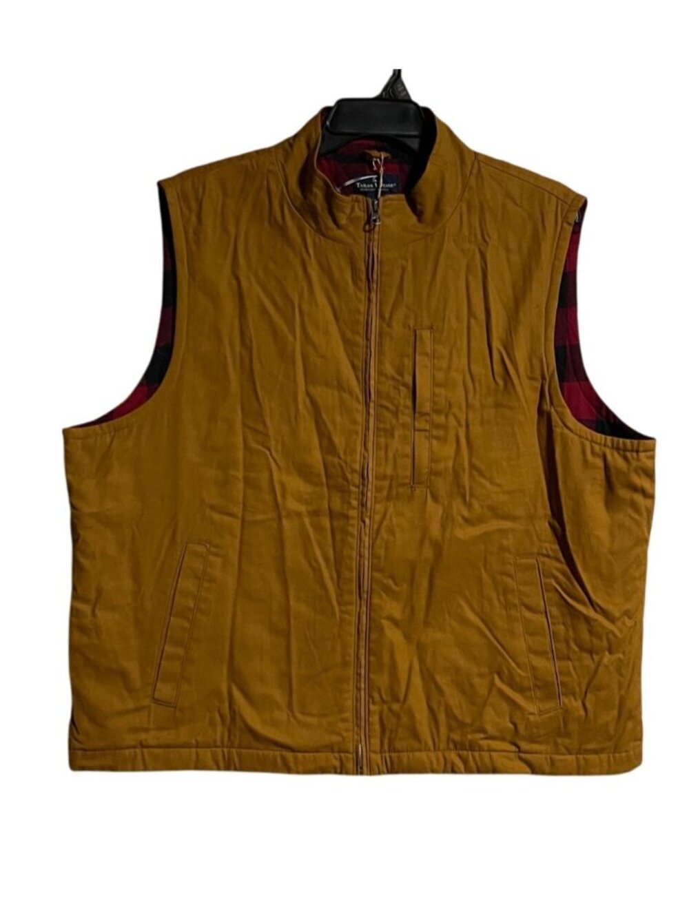 Tailor Vintage Bronze Brown Vest Mens XXL Flannel Lining Casual Outerwear